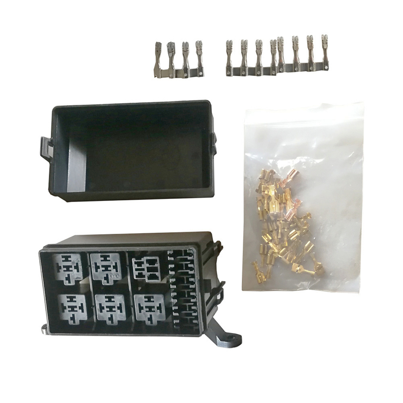 HC-O-2100 Fuse Block Blade Fuse Box Holder, Car Ato/Atc Fuse Block Waterproof with Protection Cover for 12V/24V Automotive Truck Boat Marine Bus RV Van Vehicle